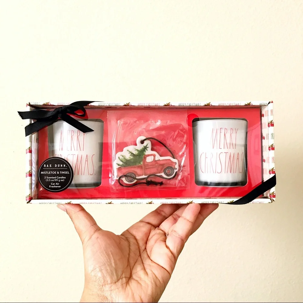 Rae Dunn Scented Candle & Car Air Freshener Set